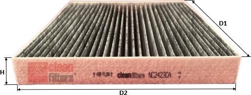 Clean Filters NC2423CA - Filtro, Aria abitacolo www.autoricambi360.it