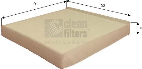 Clean Filters NC2422 - Filtro, Aria abitacolo www.autoricambi360.it