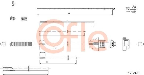 Cofle 92127320 - Cavo acceleratore www.autoricambi360.it