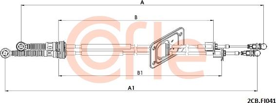 Cofle 92.2CB.FI041 - Cavo comando, Cambio manuale www.autoricambi360.it