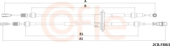 Cofle 92.2CB.FI063 - Cavo comando, Cambio manuale www.autoricambi360.it