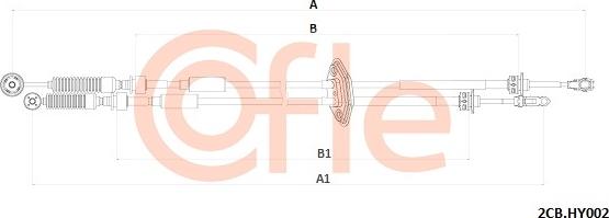 Cofle 92.2CB.HY002 - Cavo comando, Cambio manuale www.autoricambi360.it