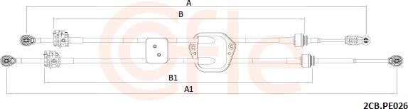 Cofle 92.2CB.PE026 - Cavo comando, Cambio manuale www.autoricambi360.it