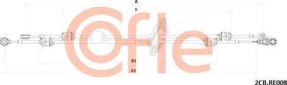Cofle 92.2CB.RE008 - Cavo comando, Cambio manuale www.autoricambi360.it
