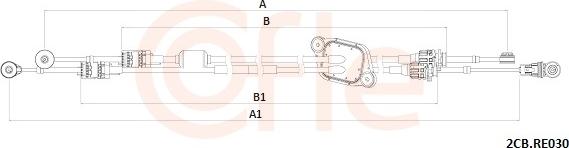 Cofle 92.2CB.RE030 - Cavo comando, Cambio manuale www.autoricambi360.it