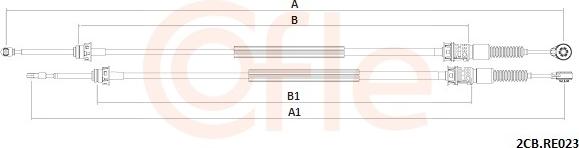 Cofle 92.2CB.RE023 - Cavo comando, Cambio manuale www.autoricambi360.it