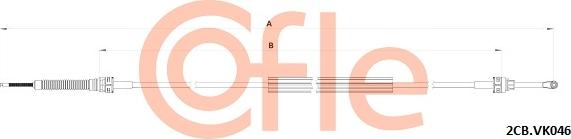 Cofle 92.2CB.VK046 - Cavo comando, Cambio manuale www.autoricambi360.it