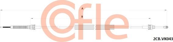 Cofle 92.2CB.VK043 - Cavo comando, Cambio manuale www.autoricambi360.it