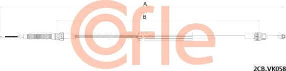 Cofle 92.2CB.VK058 - Cavo comando, Cambio manuale www.autoricambi360.it