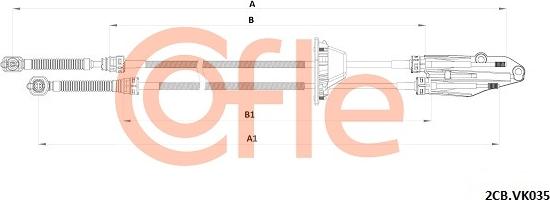 Cofle 92.2CB.VK035 - Cavo comando, Cambio manuale www.autoricambi360.it