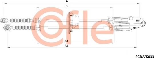 Cofle 92.2CB.VK033 - Cavo comando, Cambio manuale www.autoricambi360.it