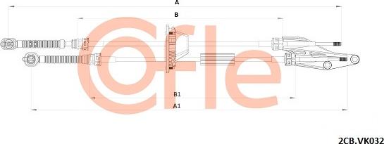 Cofle 92.2CB.VK032 - Cavo comando, Cambio manuale www.autoricambi360.it