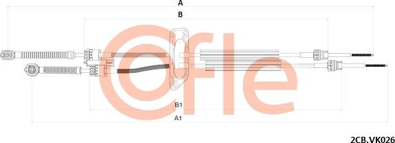 Cofle 92.2CB.VK026 - Cavo comando, Cambio manuale www.autoricambi360.it