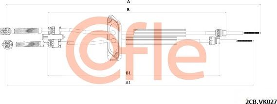 Cofle 92.2CB.VK027 - Cavo comando, Cambio manuale www.autoricambi360.it