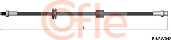 Cofle 92.BH.BW042 - Flessibile del freno www.autoricambi360.it