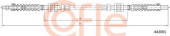 Cofle 92.443001 - Cavo acceleratore www.autoricambi360.it