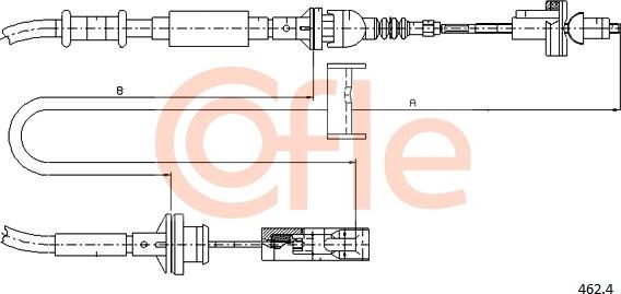 Cofle 462.4 - Cavo comando, Comando frizione www.autoricambi360.it