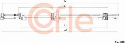 Cofle 92.15.3886 - Cavo comando, Cambio manuale www.autoricambi360.it