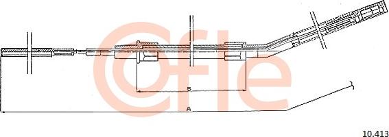 Cofle 10.413 - Cavo comando, Freno stazionamento www.autoricambi360.it