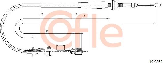 Cofle 10.0862 - Cavo acceleratore www.autoricambi360.it