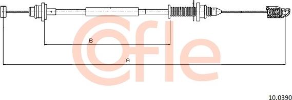 Cofle 92100390 - Cavo acceleratore www.autoricambi360.it