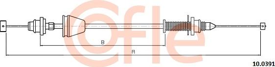 Cofle 92100391 - Cavo acceleratore www.autoricambi360.it