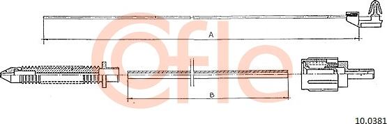 Cofle 92100381 - Cavo acceleratore www.autoricambi360.it