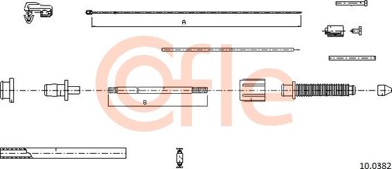 Cofle 92100382 - Cavo acceleratore www.autoricambi360.it
