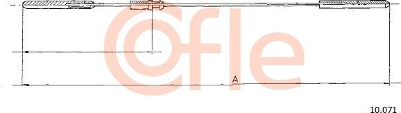 Cofle 10.071 - Cavo acceleratore www.autoricambi360.it