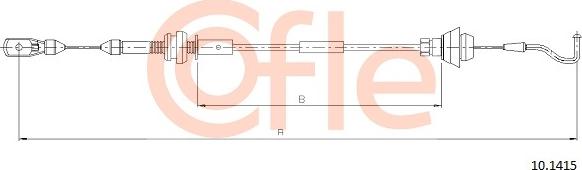 Cofle 10.1415 - Cavo acceleratore www.autoricambi360.it
