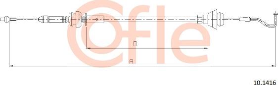 Cofle 10.1416 - Cavo acceleratore www.autoricambi360.it