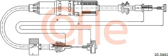 Cofle 10.3441 - Cavo comando, Comando frizione www.autoricambi360.it