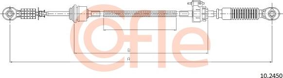 Cofle 10.2450 - Cavo comando, Cambio manuale www.autoricambi360.it