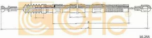 Cofle 10.255 - Cavo comando, Comando frizione www.autoricambi360.it