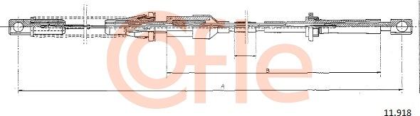 Cofle 11.918 - Cavo acceleratore www.autoricambi360.it