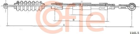 Cofle 1141.5 - Cavo comando, Freno stazionamento www.autoricambi360.it