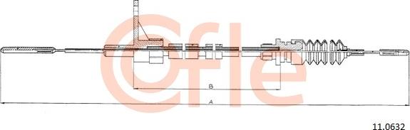 Cofle 11.0632 - Cavo acceleratore www.autoricambi360.it