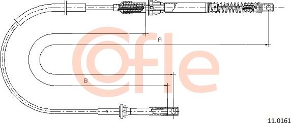Cofle 11.0161 - Cavo acceleratore www.autoricambi360.it