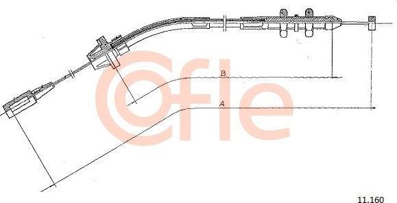 Cofle 11.160 - Cavo acceleratore www.autoricambi360.it