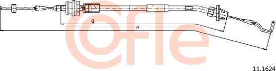 Cofle 11.1624 - Cavo acceleratore www.autoricambi360.it