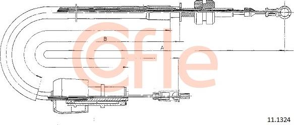 Cofle 11.1324 - Cavo acceleratore www.autoricambi360.it