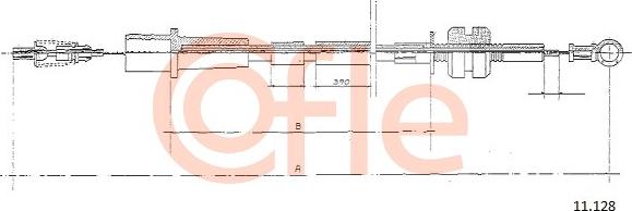 Cofle 11.128 - Cavo acceleratore www.autoricambi360.it