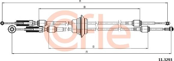 Cofle 11.3293 - Cavo comando, Cambio manuale www.autoricambi360.it