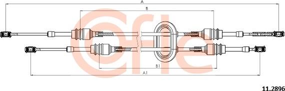 Cofle 11.2896 - Cavo comando, Cambio manuale www.autoricambi360.it