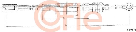 Cofle 1171.2 - Cavo comando, Freno stazionamento www.autoricambi360.it