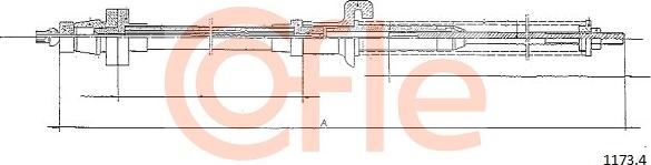 Cofle 1173.4 - Cavo acceleratore www.autoricambi360.it