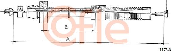Cofle 1173.3 - Cavo acceleratore www.autoricambi360.it