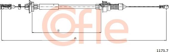 Cofle 1173.7 - Cavo acceleratore www.autoricambi360.it