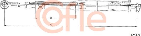Cofle 1251.9 - Cavo comando, Freno stazionamento www.autoricambi360.it