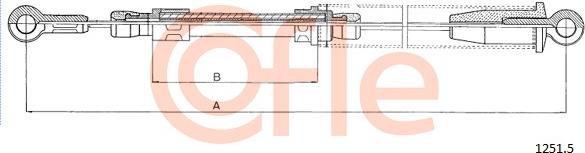 Cofle 1251.5 - Cavo comando, Freno stazionamento www.autoricambi360.it
